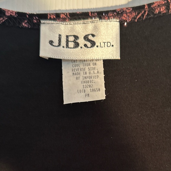 JBS Petite Medium Vintage Pink and black sparkling top - Picture 4 of 5
